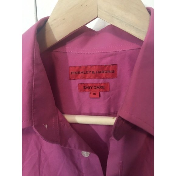 Finshley & Harding Button up long sleeve Shirt Sz 40 Mens - Picture 2 of 5